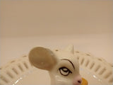Vintage mouse and cheese plate