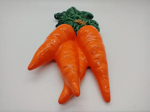 Glazed Ceramic Carrot-shaped decoration